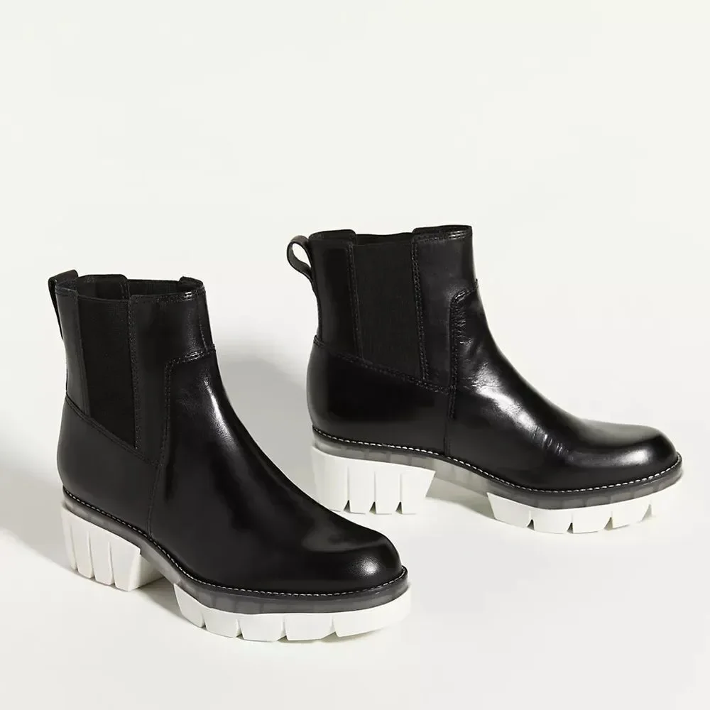 Bernardo Sutton Leather Black Calf Chelsea Boot -  Women’s Size: 11